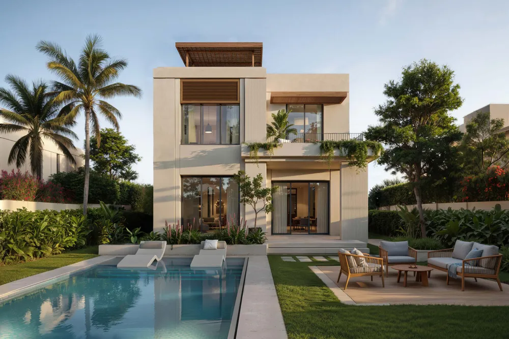 فيلا مع حديقة ومسبح